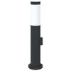 vidaXL Bollard Light with Outlet 50 cm Stainless Steel IP44