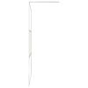 vidaXL Walk-in Shower Wall ESG Glass with Stone Design 90x195 cm