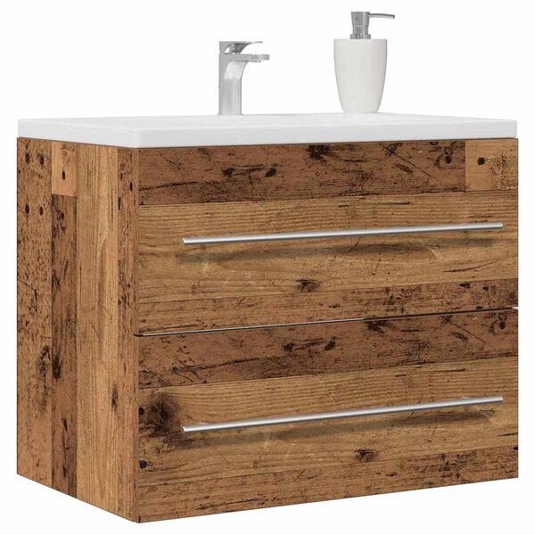 vidaXL Bathroom Sink Cabinet Old Wood 60x38.5x48 cm Engineered Wood