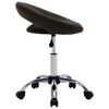 vidaXL Rolling Work Chair Brown Faux Leather