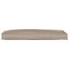 vidaXL Pallet Cushion for Bench Taupe 110 x 40 x 8 cm Oxford fabric