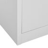 vidaXL Locker Cabinets 5 pcs Light Grey 90x45x92.5 cm Steel