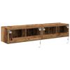 vidaXL TV Wall Cabinet 2 pcs Old Wood 80 x 35 x 31 cm Engineered Wood