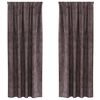 vidaXL Velvet Curtains 2 pcs Brown 225 x 140 cm Velvet