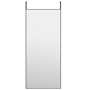 vidaXL Door Mirror Black 40x100 cm Glass and Aluminium