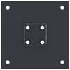 vidaXL Post Bases Square 12 pcs Anthracite 51x51 mm Powder-coated Steel