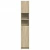 vidaXL Bathroom Cabinet Sonoma Oak 32x25.5x190 cm Engineered Wood