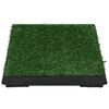 vidaXL Pet Toilet with Tray & Faux Turf Green 63x50x7 cm WC