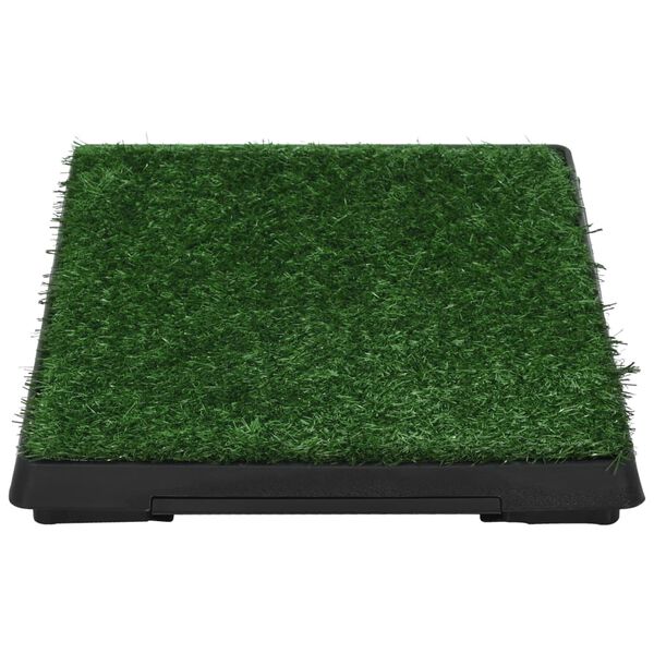 vidaXL Pet Toilet with Tray & Faux Turf Green 63x50x7 cm WC