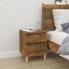 vidaXL Bedside Cabinet Smoked Oak 40x35x50 cm