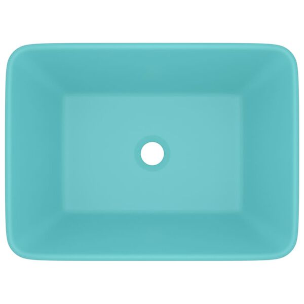 vidaXL Luxury Wash Basin Matt Light Green 41x30x12 cm Ceramic