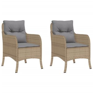 vidaXL Garden Chair | Set of 2 | Mix beige