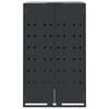 vidaXL Wheelie Bin Storage for 2 Bins Anthracite 138x79x117 cm Steel