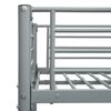 vidaXL Bunk Bed without Mattress Grey Metal 90x200 cm