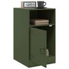 vidaXL Bedside Cabinet Olive Green 34.5x39x62 cm Steel