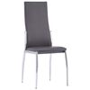 vidaXL Dining Chairs 2 pcs Grey Faux Leather