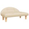 vidaXL Dog Bed Cream 70x52x30 cm Fabric