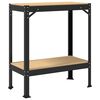 vidaXL Work Benches with Shelf Black 81 x 41 x 91 cm Engineered Wood