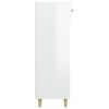 vidaXL Shoe Cabinet High Gloss White 60x35x105 cm Engineered Wood