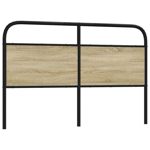 vidaXL Replace Headboard Sonoma Oak 160 cm Steel and Engineered Wood