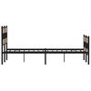 vidaXL Metal Bed Frame without Mattress Sonoma Oak 140x190 cm
