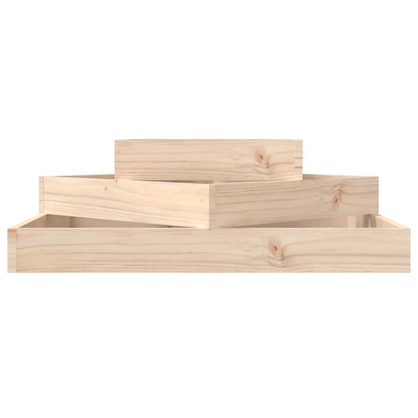 vidaXL Planter 83x83x27 cm Solid Wood Pine