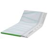 vidaXL Mattress Topper White and Green 120 x 200 x 6 cm Jaquard Fabric