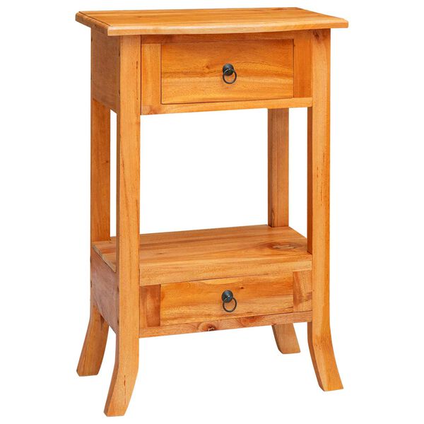 vidaXL Console Table Natural 50.5 x 30 x 75.5 cm Solid Mahogany Wood