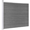 vidaXL Fence Panel Set WPC 699x146 cm Grey