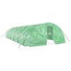 vidaXL Greenhouse with Steel Frame Green 60 m&sup2; 12x5x2.3 m