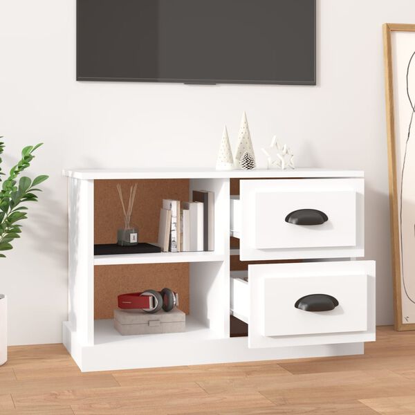 vidaXL TV Cabinet White 73x35.5x47.5 cm Engineered Wood