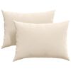vidaXL Sofa Pillows 2 pcs Beige 70 x 50 cm Fabric