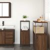 vidaXL Bathroom Cabinet with Shelves Brown Oak 36x35x95 cm