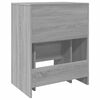 vidaXL Dressing Table and Stool Grey Sonoma 60x40x113.5 cm