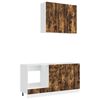 vidaXL Kitchen Unit LUCCA 5 pcs Smoked Oak Engineered Wood