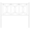 vidaXL Metal Headboard White 100 cm