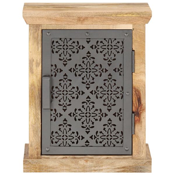 vidaXL Bedside Cabinet with Door 40x30x50 cm Solid Mango Wood