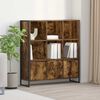 vidaXL Book Cabinet 2 pcs Smoke Oak 99.5 x 30 x 108 cm Engineered Wood