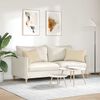 vidaXL Sofa Pillows 2 pcs Cream 60 x 40 cm Fabric