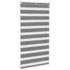vidaXL Zebra Blind Dark Grey 85x100 cm Fabric Width 80.9 cm Polyester