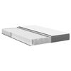 vidaXL Bed Mattress with Mattress Light Grey 140 x 200 cm Fabric