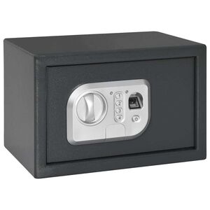 vidaXL Digital Safe with Lock Dark grey 31 x 20 x 20 cm Steel