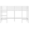 vidaXL Kids'Loft Bed Frame White 99.5 x 190 cm Steel