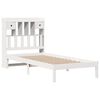 vidaXL Bookcase Bed without Mattress White 90x200 cm Solid Wood Pine