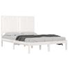 vidaXL Bed Frame without Mattress White 120x190 cm Small Double Solid Wood