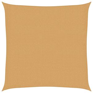 vidaXL Sunshade Sail 160 g/m&sup2; Square Sand 3x3 m HDPE