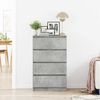 vidaXL Sideboard Concrete Grey 60x35x98.5 cm Engineered Wood