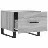 vidaXL Coffee Table Grey Sonoma 50x50x40 cm Engineered Wood