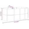 vidaXL Garden Raised Bed Galvanised Steel 175x100x68 cm Silver