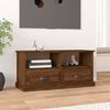 vidaXL TV Cabinet Brown Oak 93x35.5x45 cm Engineered Wood